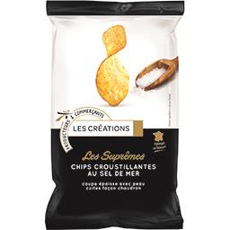 BOUTON D'OR : CHIPS CROUSTILLANTE LES SUPREMES AU SEL MER 135G