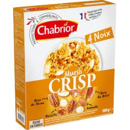 CHABRIOR MUESLI AUX 4 NOIX 500G
