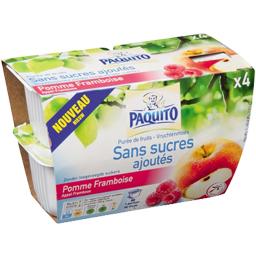 PAQUITO: PURÉE DE POMME ET FRAMBOISE SANS SUCRES AJOUTÉS 400G