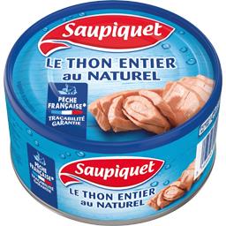 SAUPIQUET: THON ENTIER AU NATUREL 133G