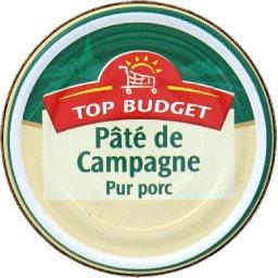 TOP BUDGET : PATE DE CAMPAGNE PUR PORC 130G