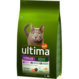ULTIMA : CROQUETTES AU SOMON POUR CHAT STERELISE 3KG